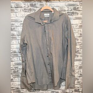 Calvin Klein Charcoal Dress Shirt for Men